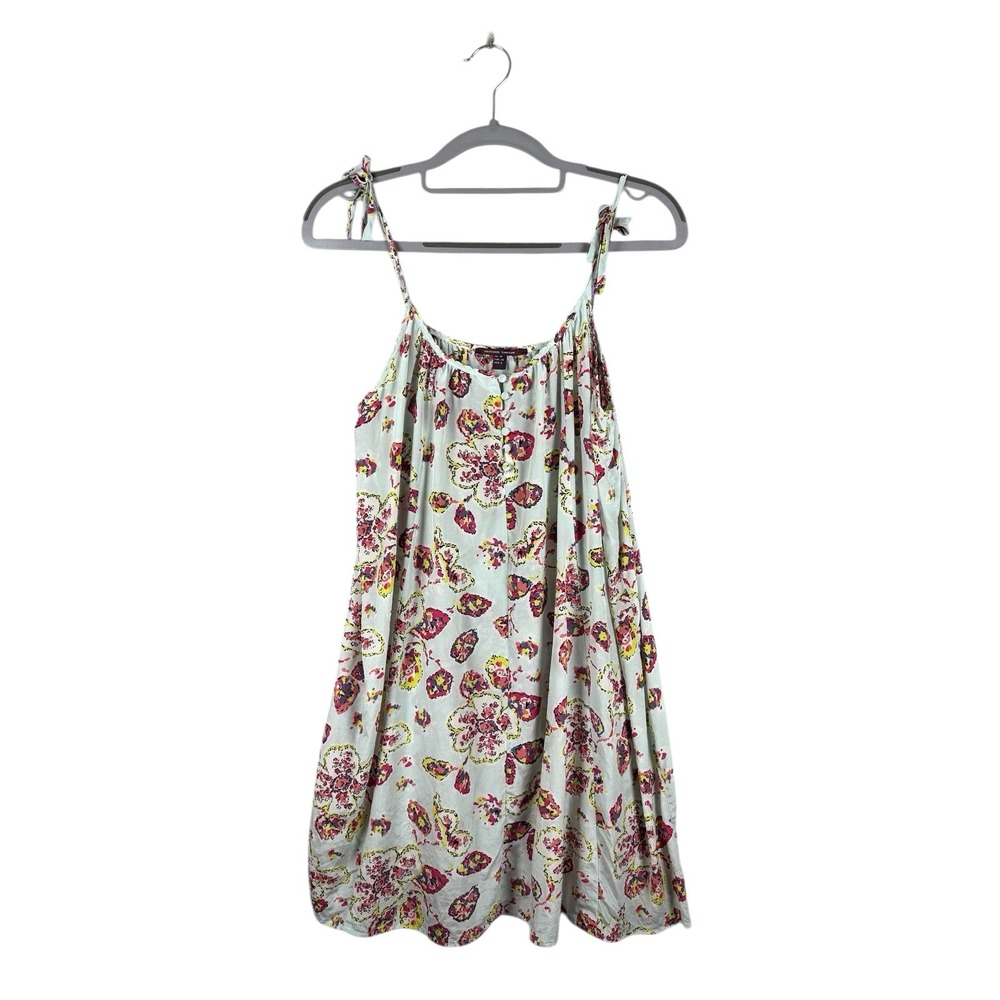 Princesse Tam Tam 100% Silk Multicolor Floral Slip Lingerie Dress Sz S